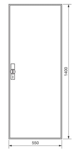 Hager Zhlerschrank Universz Zb52s 1400x550x205mm Skii 216ple