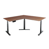 Sit-Stand Desk Frame, Triple Motor, 120° Angled, Negro