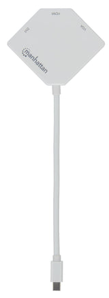 EAN 0766623207362 - Manhattan 207362 adaptador de cable de vídeo 0,25 m Mini DisplayPort DVI-I + VGA (D-Sub) + HDMI Blanco imagen 4