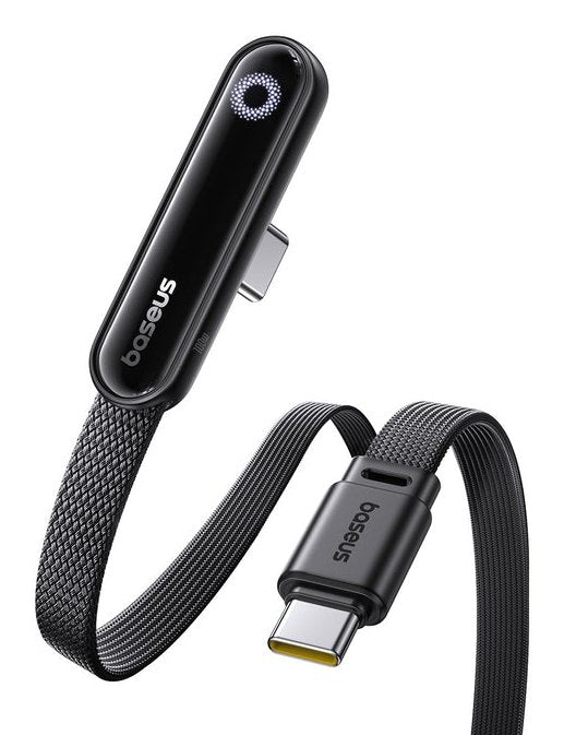 Baseus Type-C Mvp 3 Elbow-Shaped Fast Charging Data Cable 100w, 480mbps, 1m, Black (P10382500121-00)