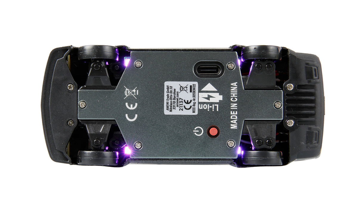 Amewi Drift Sport Muscle Car Con Gyro 4wd 1:43 Rtr Gris 6+