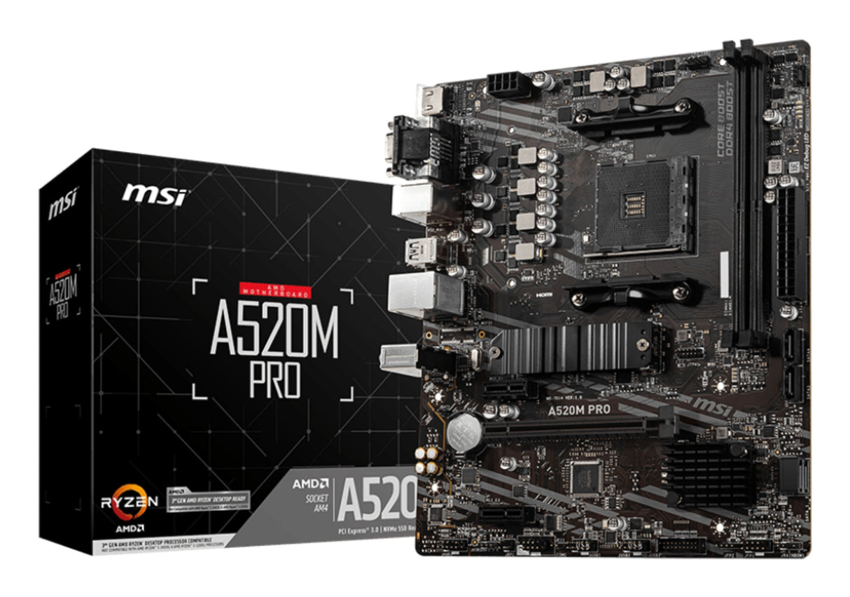 Placa Base Msi A520m Pro A520 Ddr4 Am4 7d14-005r Retail