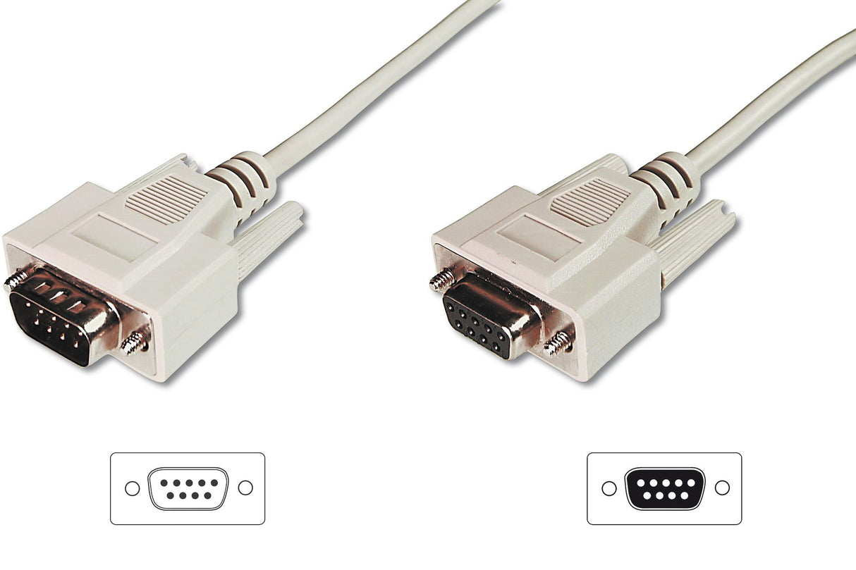 EAN 4016032301462 - Digitus AK-610203-020-E cable de serie Beige 2 m DB9 imagen 1