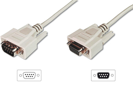 EAN 4016032301462 - Digitus AK-610203-020-E cable de serie Beige 2 m DB9 imagen 1