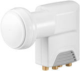 Lnb Universal Goobay Quattro 0,1db Blanco/Gris 67271