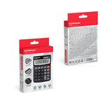 Erichkrause Calculadora Pantalla Lcd De 12 Digitos Solar Negro