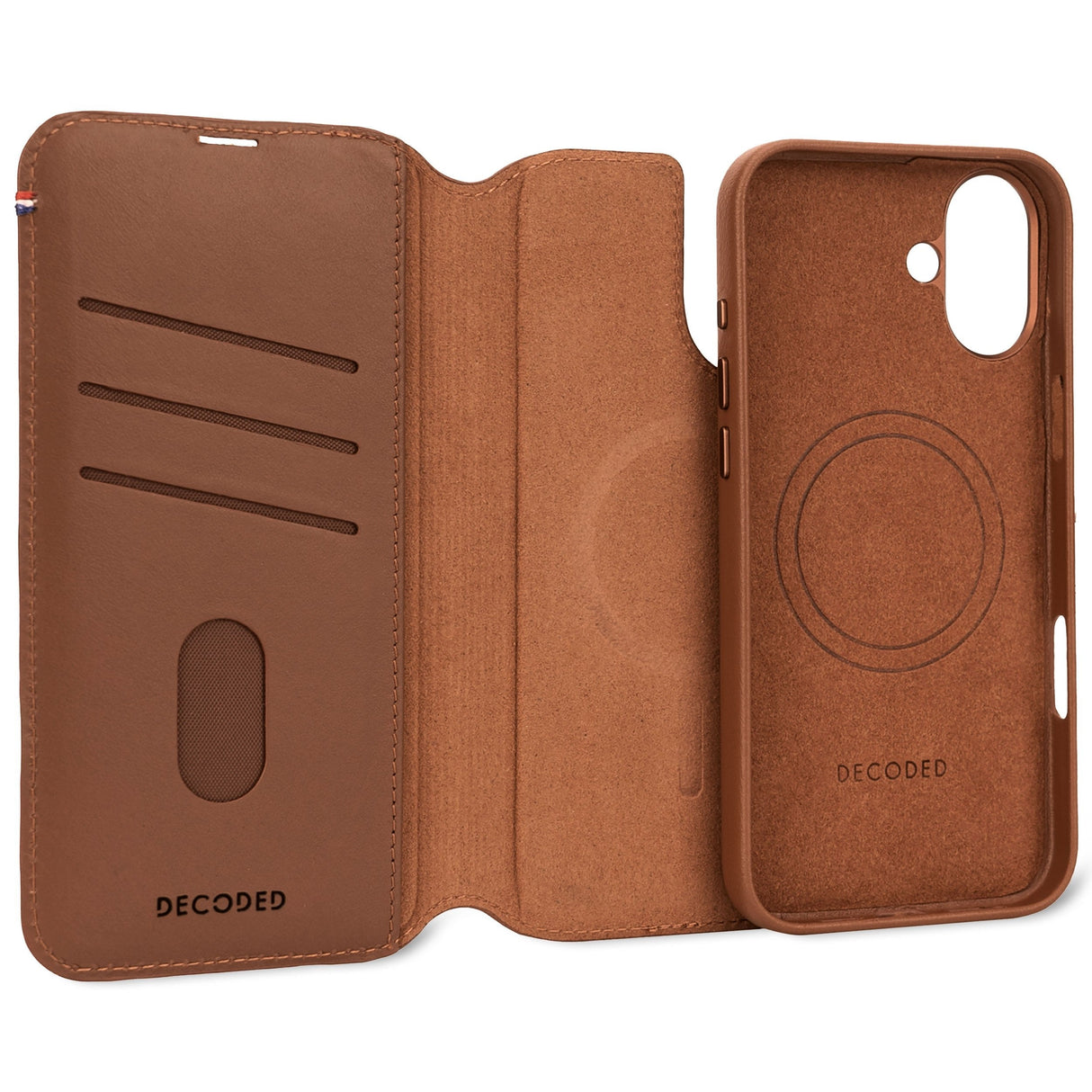 Decoded Leather Detachable Wallet Do Iphone 16magsafe Brazowy