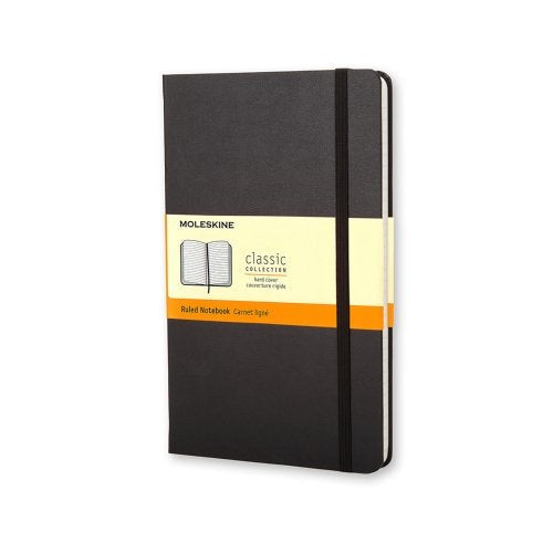 Moleskine Cuaderno Classic Tapa Dura 240 Paginas Cuadricula 5x5 Large Negro