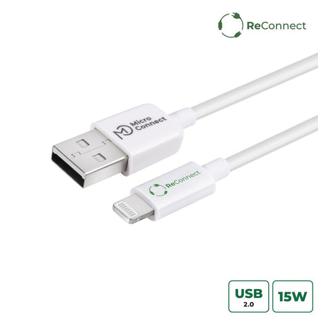 EAN 5715063597545 - Microconnect ECO-LIGHTNING1 cable de conector Lightning 1 m Blanco imagen 1