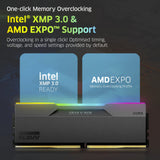 Klevv Memoria Ram Cras V Rgb Obsidian Negro - 32 Gb (2 X 16 Gb Kit) - Ddr5 6000 Udimm Cl30