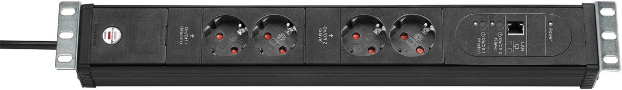 EAN 4007123657827 - Brennenstuhl 1156057984 base múltiple 3 m 4 salidas AC Negro imagen 1