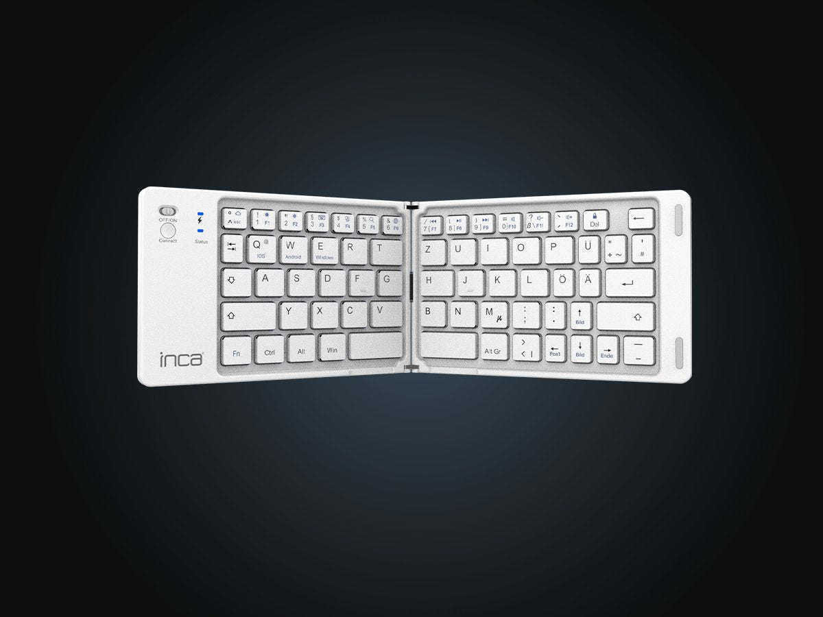 Inca Teclado Ibk-580bt Bt5.0, Faltbar, Schlank, Usb-C