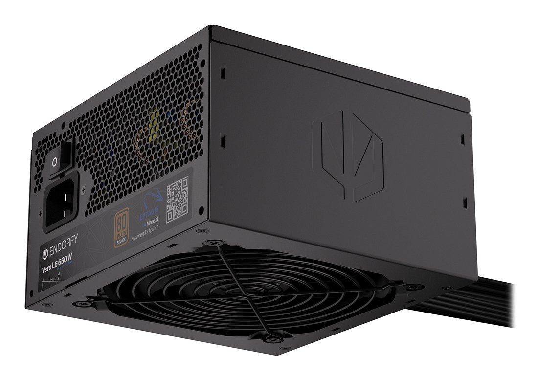 Endorfy Vero L6 650 W (Negro, 1x 12-Pin High Power Gpu, 2x Pcie, 650 Watt) Ey7a015