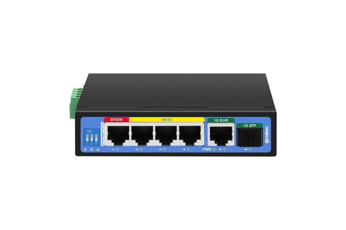 6-Port 1000mbps Intelligent  Industrial Poe Switch