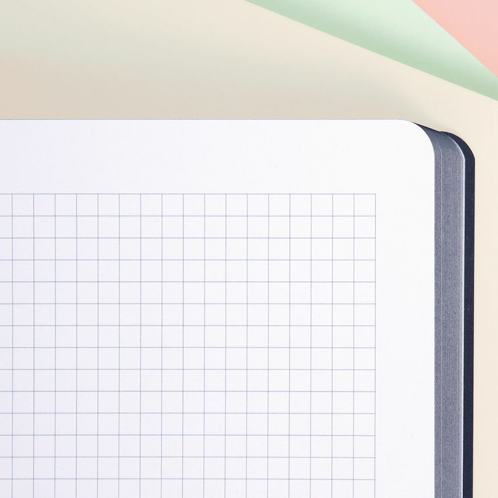 Milan Libreta Encolada Formato A4 Cuadricula 5x5mm - 48 Hojas De 95 Gr/M2 - Microperforado - Tapa Blanda - Color Beige