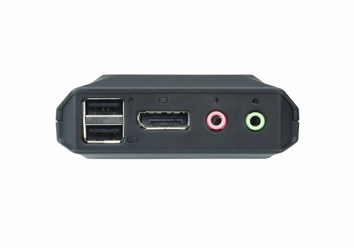 Aten Cable Kvm 2-Port Usb Displayport Cable Kvm Switch (Cs22 Aten Cs22dp, 2560 X 1600 Pixeles, Usb, Usb, Displayport, Auriculares De 3,5 Mm, 3.5mm Mic, Displayport, Usb A, Micro-Usb B, Usb Tipo A