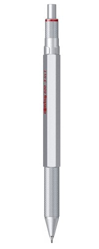 Rotring 600 Multipen 3in1 Plata Pluma De Mina Fina, Bolígrafo Azul/Rojo