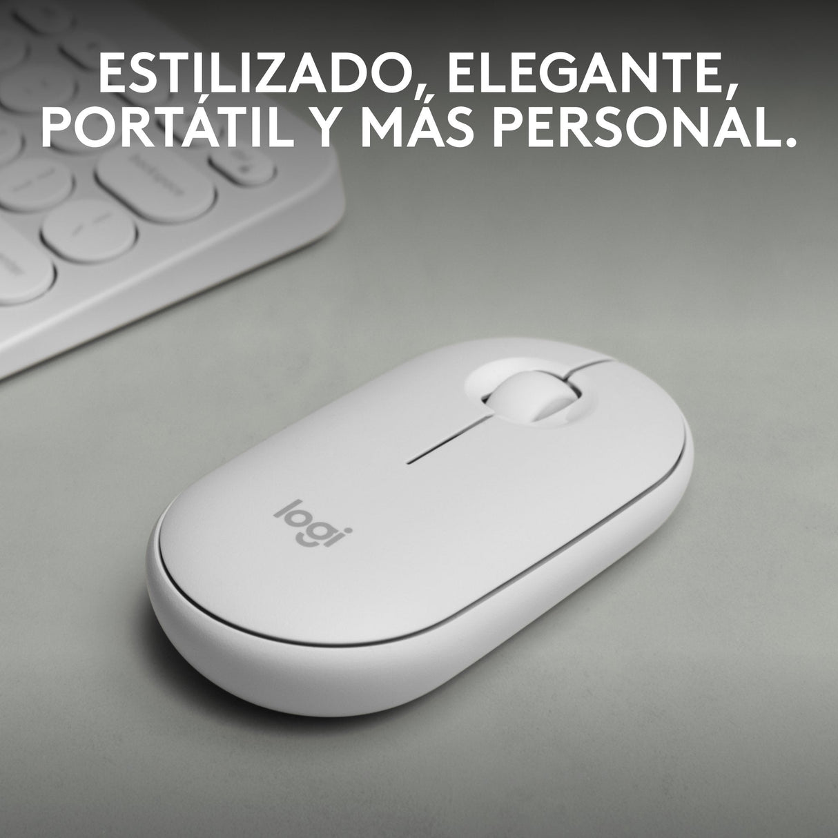 Ratón Logitech Pebble 2 M350s Wireless + Bluetooth Blanco 910-007013