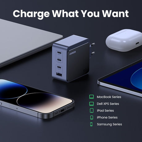 EAN 6941876230433 - Ugreen Nexode S 100W 4-Port GaN Fast Charger EU gray Ordenador portátil, Teléfono móvil, Portátil, Baterí imagen 9