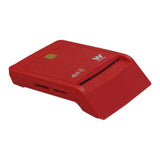 Lector De Dni Y Tarjetas Woxter Combo Pe26-148 Rojo Usb 2.0