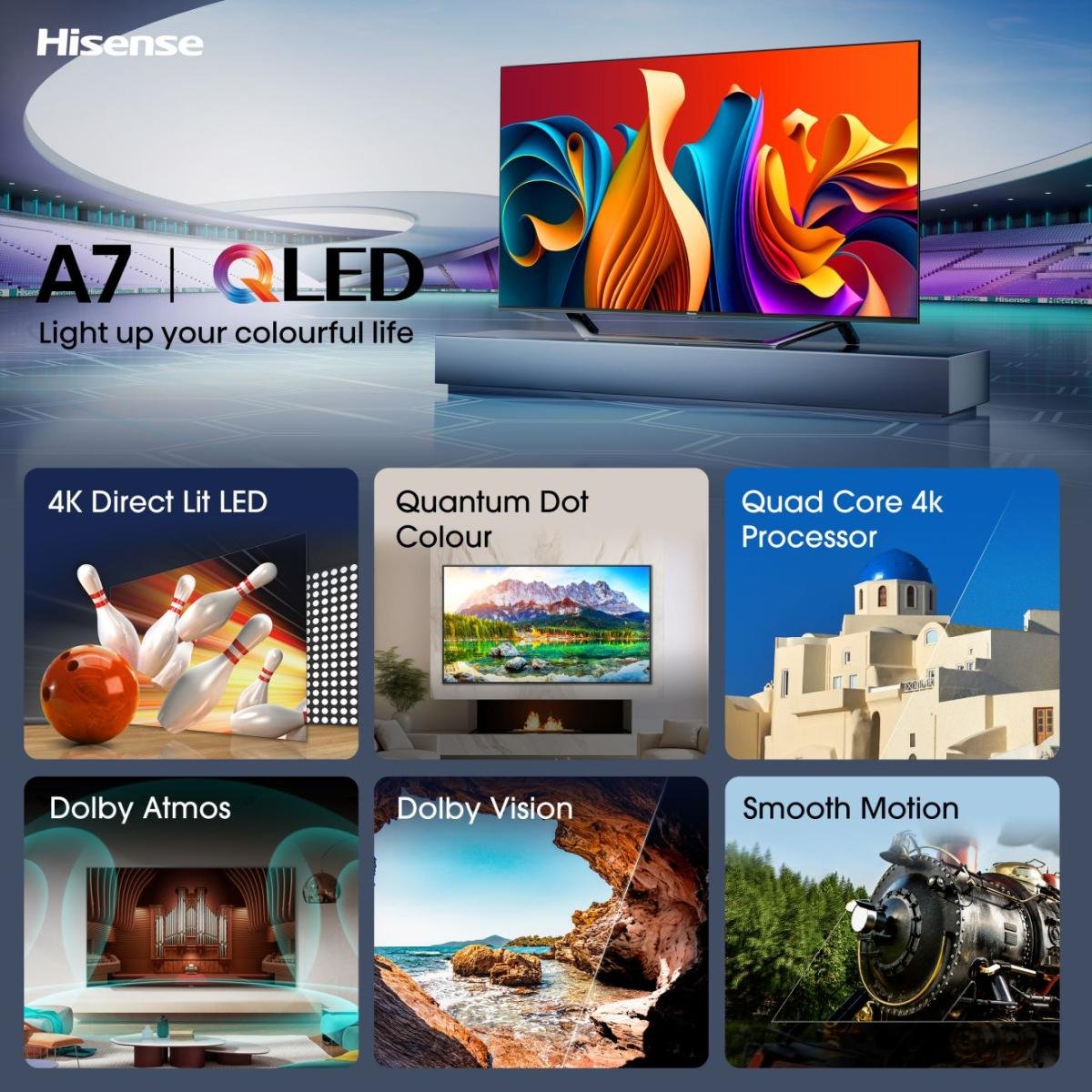EAN 6942351403335 - Hisense 50A7NQ 127 cm (50") 4K Ultra HD Smart TV Wifi Gris 350 cd / m² imagen 3