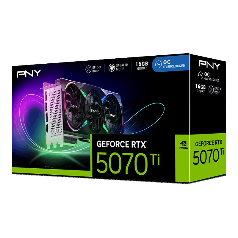 Tarjeta  Grafica Pny Geforce Rtx 5070 Ti Argb Epic-X Rgb Nvidia 16 Gb Gddr7