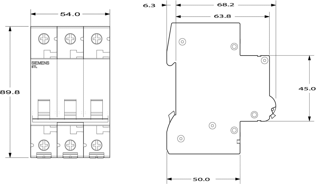 Siemens Ausschalter 63a 3p 5tl13630 **