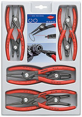 Juego De Alicates De Precisión Para Arandelas Knipex 00 20 04 Sb (Rojo, 8 Piezas)