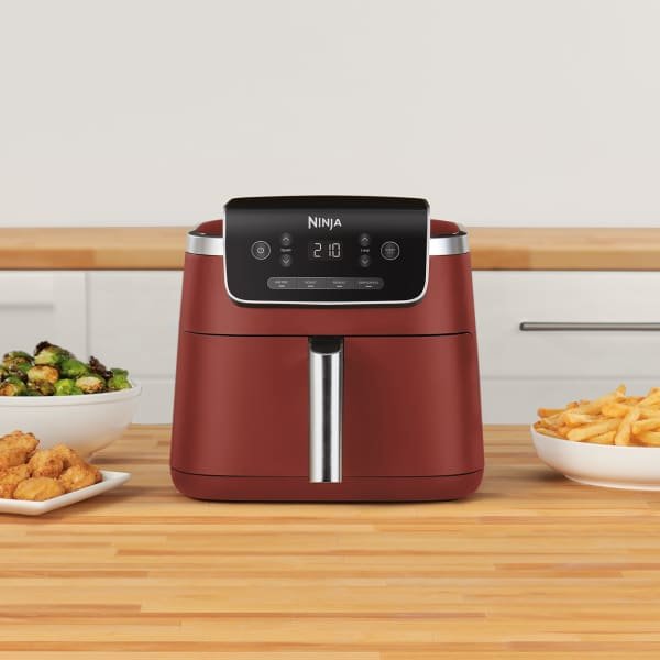 Freidora Ninja Af140eucm Sencillo 4,7 L Independiente Freidora De Aire Caliente Color Canela
