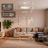 Ventilador De Techo Grunkel Skydual42 30w 4 Aspas 106cm 6 Velocidades