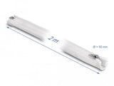 Delock 20829 Manga Trenzada Con Cierre De Cremallera Resistente Al Calor 2 M X 50 Mm Blanco