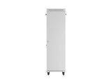 Lanberg Rack Cabinet 19" Free-Standing 42u 600x600 Flat Pack With Glass Door Lcd Grey V2