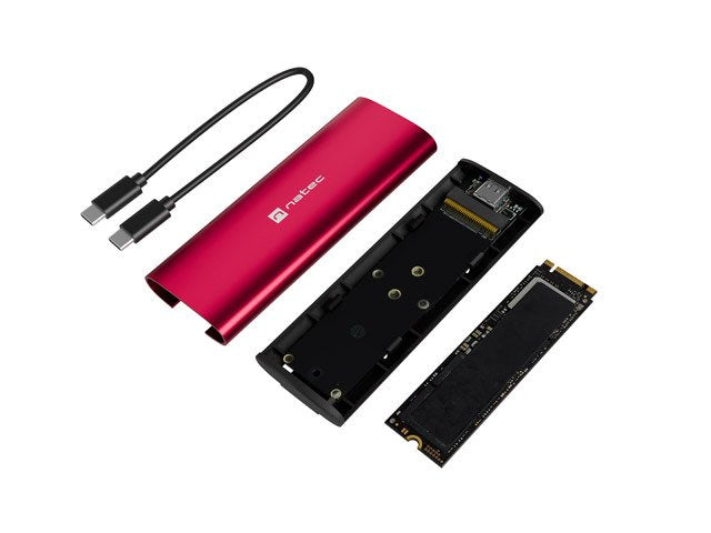EAN 5901969450903 - NATEC RHINO M.2 NVME LITE Caja externa para unidad de estado sólido (SSD) Rojo imagen 5