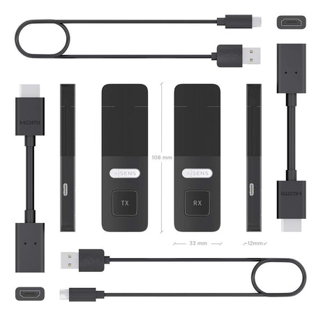 EAN 8435739901755 - AISENS ASWL-H2K30M001-BK extensor audio/video Transmisor y receptor de señales AV imagen 4