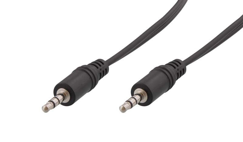 Cable Audio Jack 3,5mm T Nb M/M 3m (Negro)
