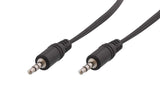 Cable Audio Jack 3,5mm T Nb M/M 3m (Negro)