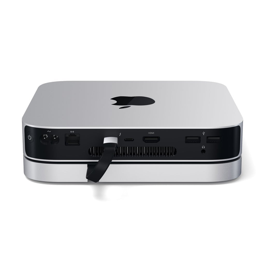 Satechi Aluminum Do Mac Mini Usb-C (Usb-C, 3x Usb-A, Czytnik Kart Micro/Sd, Jack Port) (Srebrny)