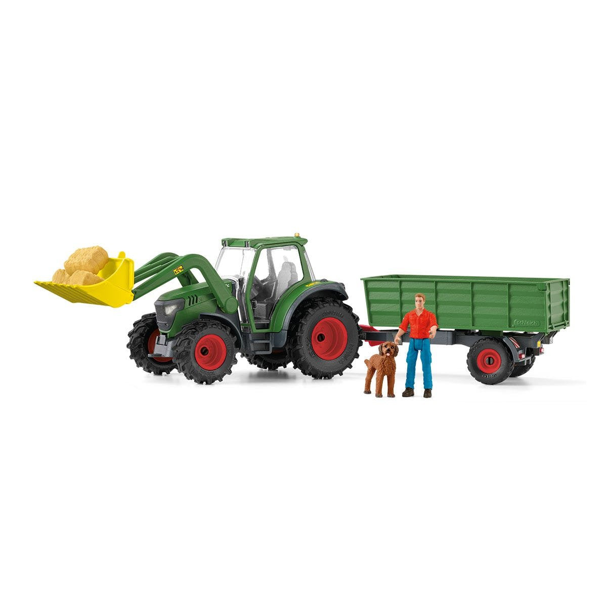 Schleich 42608 Farm World Tractor Con Remolque