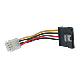 Adaptador De Alimentación Sata Inline De 3,5" A Sata De 15 Pines Con Pestillo De 0,06 M