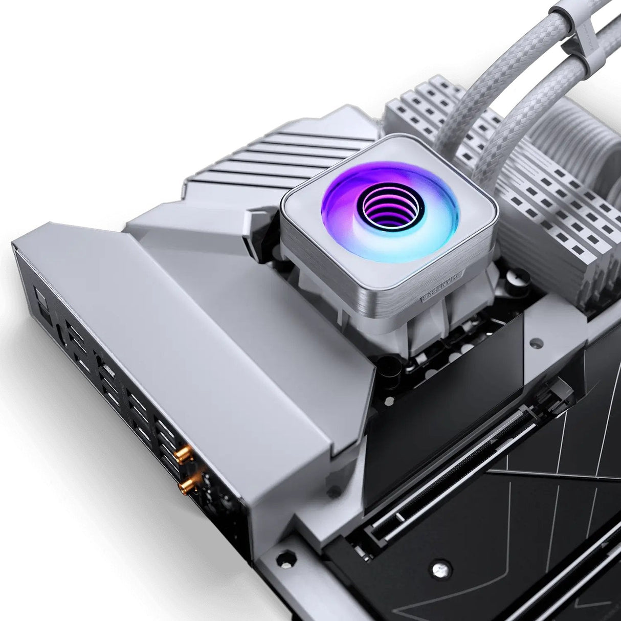 K Phanteks Glacier One 360d30 X2 Drgb Weiss  Aio-Wasserkühlung