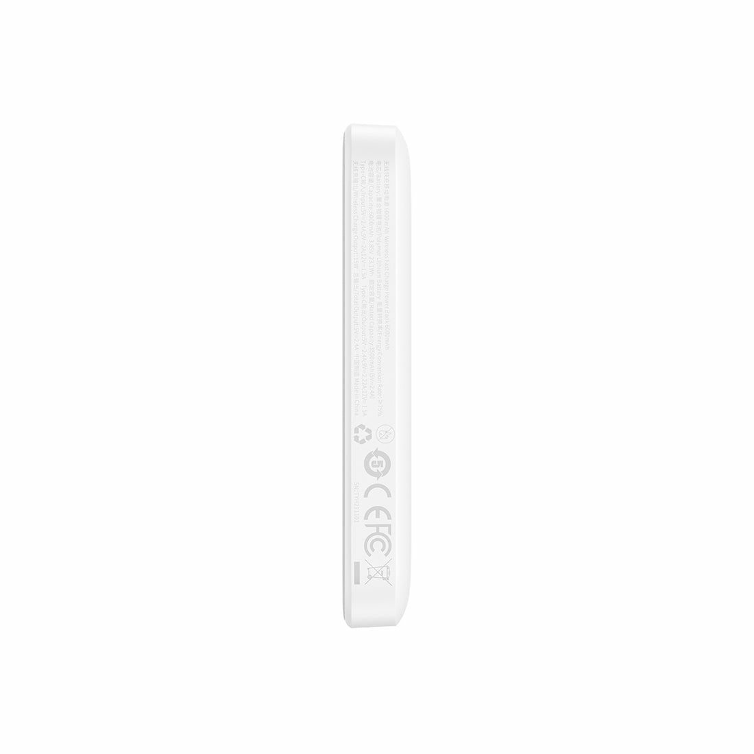 Baseus P10059002223-00 Batería Externa 6000 Mah Cargador Inalámbrico Blanco