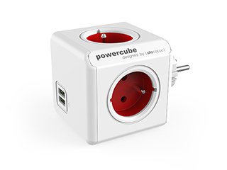 EAN 8718444085935 - Allocacoc PowerCube Original USB Type E base múltiple 4 salidas AC Interior Rojo imagen 1