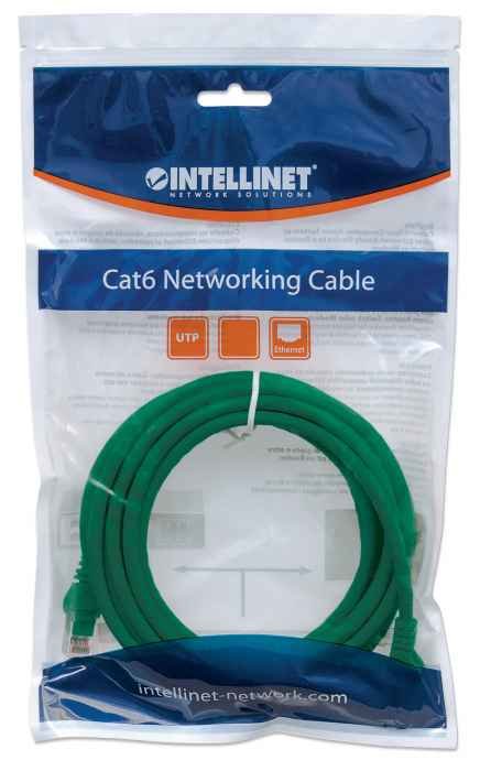 EAN 0766623342469 - Intellinet 342469 cable de red Verde 0,5 m U/UTP (UTP) imagen 2