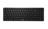 Teclado Rapoo Wireless Y Bluetooth E9100m Portugues 2.4ghz Bt 3.0 4.0 DiseãO Ultrafino Negro