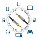 EAN 766623356015 - Manhattan 356015 cable de audio 5 m 3,5mm Negro, Plata imagen 6