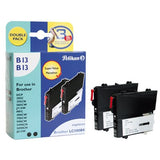 Pelikan Cartucho Brother B13 Lc1100 Bk Negro Doppelpack Compatible