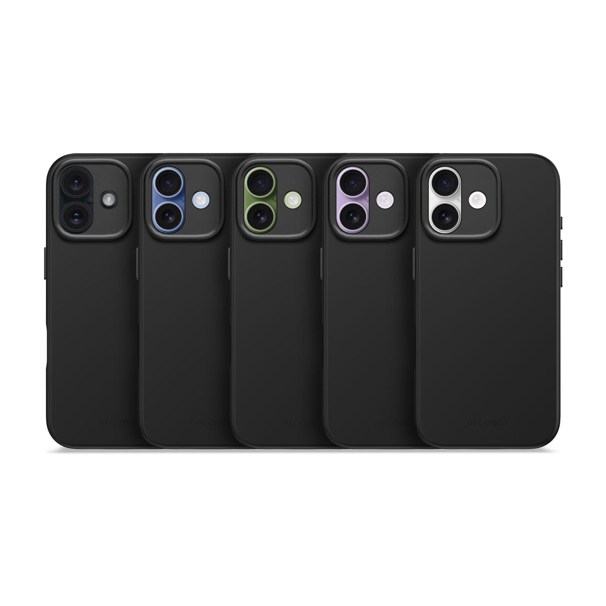 Decoded Antimicrobial Silicone Backcover Iphone 17 Phantom Blk