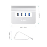 Aukey Cb-H5 Aluminium Hub Usb-A  4in1  4xusb 3.0  5gbps