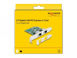 Delock 88101 Tarjeta Pci Express X1 A 2 X Rj45 2,5 Gigabit Lan