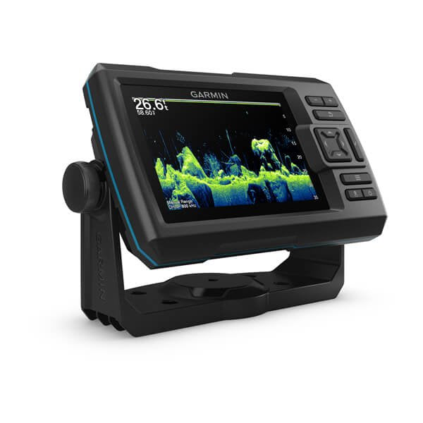 Sonda Gps Garmin Striker Vivid 5cv Gps Integrado Mapas Quickdraw Contours/ Sonda Chirp Clearvü Con Transductor Gt20-Tm